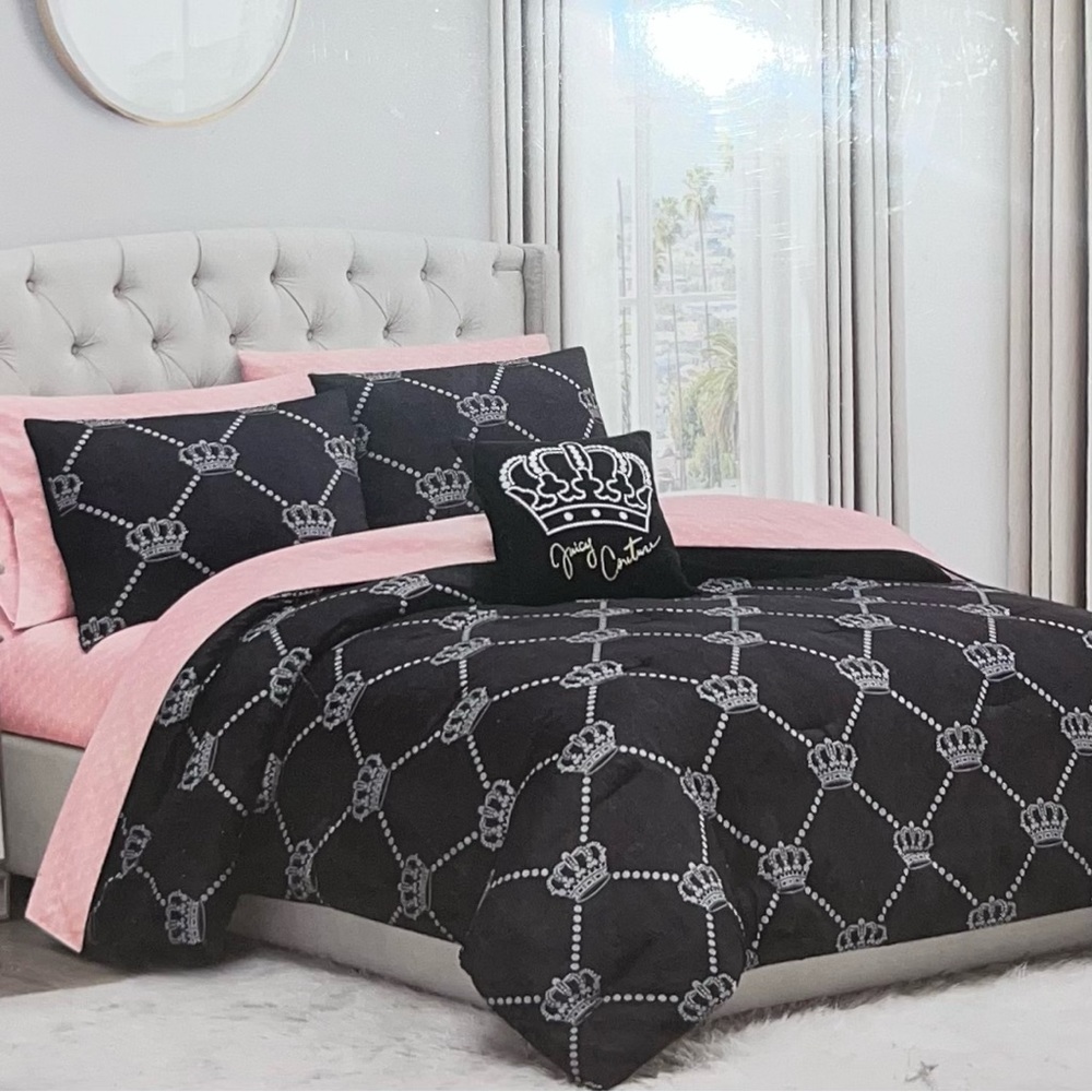 Juicy Couture RARE Cal King bed set